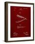 PP1178-Burgundy Straight Razor Patent Poster-Cole Borders-Framed Giclee Print