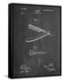 PP1178-Chalkboard Straight Razor Patent Poster-Cole Borders-Framed Stretched Canvas