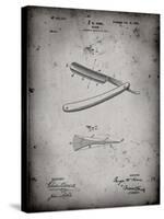 PP1178-Faded Grey Straight Razor Patent Poster-Cole Borders-Stretched Canvas