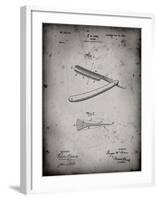 PP1178-Faded Grey Straight Razor Patent Poster-Cole Borders-Framed Giclee Print