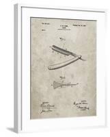PP1178-Sandstone Straight Razor Patent Poster-Cole Borders-Framed Giclee Print