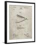 PP1178-Sandstone Straight Razor Patent Poster-Cole Borders-Framed Giclee Print