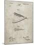 PP1178-Sandstone Straight Razor Patent Poster-Cole Borders-Mounted Giclee Print