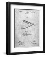PP1178-Slate Straight Razor Patent Poster-Cole Borders-Framed Premium Giclee Print
