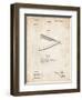 PP1178-Vintage Parchment Straight Razor Patent Poster-Cole Borders-Framed Premium Giclee Print