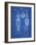 PP12 Blueprint-Borders Cole-Framed Giclee Print