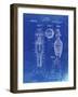 PP12 Faded Blueprint-Borders Cole-Framed Giclee Print
