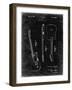 PP121- Black Grunge Fender Broadcaster Electric Guitar Patent Poster-Cole Borders-Framed Giclee Print