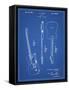 PP121- Blueprint Fender Broadcaster Electric Guitar Patent Poster-Cole Borders-Framed Stretched Canvas