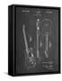 PP121- Chalkboard Fender Broadcaster Electric Guitar Patent Poster-Cole Borders-Framed Stretched Canvas