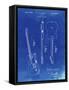 PP121- Faded Blueprint Fender Broadcaster Electric Guitar Patent Poster-Cole Borders-Framed Stretched Canvas