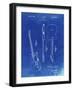 PP121- Faded Blueprint Fender Broadcaster Electric Guitar Patent Poster-Cole Borders-Framed Giclee Print