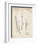 PP121- Vintage Parchment Fender Broadcaster Electric Guitar Patent Poster-Cole Borders-Framed Giclee Print