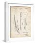 PP121- Vintage Parchment Fender Broadcaster Electric Guitar Patent Poster-Cole Borders-Framed Giclee Print