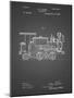 PP122- Black Grid Steam Locomotive 1886 Patent Poster-Cole Borders-Mounted Giclee Print