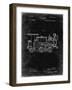 PP122- Black Grunge Steam Locomotive 1886 Patent Poster-Cole Borders-Framed Giclee Print