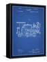 PP122- Blueprint Steam Locomotive 1886 Patent Poster-Cole Borders-Framed Stretched Canvas