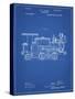 PP122- Blueprint Steam Locomotive 1886 Patent Poster-Cole Borders-Stretched Canvas