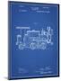 PP122- Blueprint Steam Locomotive 1886 Patent Poster-Cole Borders-Mounted Premium Giclee Print