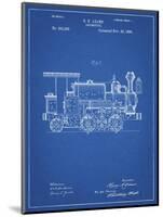 PP122- Blueprint Steam Locomotive 1886 Patent Poster-Cole Borders-Mounted Giclee Print