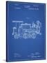 PP122- Blueprint Steam Locomotive 1886 Patent Poster-Cole Borders-Stretched Canvas