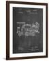 PP122- Chalkboard Steam Locomotive 1886 Patent Poster-Cole Borders-Framed Giclee Print