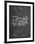 PP122- Chalkboard Steam Locomotive 1886 Patent Poster-Cole Borders-Framed Giclee Print