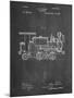 PP122- Chalkboard Steam Locomotive 1886 Patent Poster-Cole Borders-Mounted Giclee Print