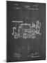 PP122- Chalkboard Steam Locomotive 1886 Patent Poster-Cole Borders-Mounted Giclee Print