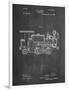 PP122- Chalkboard Steam Locomotive 1886 Patent Poster-Cole Borders-Framed Giclee Print