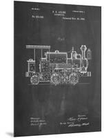 PP122- Chalkboard Steam Locomotive 1886 Patent Poster-Cole Borders-Mounted Giclee Print