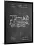 PP122- Chalkboard Steam Locomotive 1886 Patent Poster-Cole Borders-Framed Giclee Print