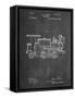 PP122- Chalkboard Steam Locomotive 1886 Patent Poster-Cole Borders-Framed Stretched Canvas