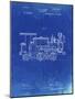 PP122- Faded Blueprint Steam Locomotive 1886 Patent Poster-Cole Borders-Mounted Giclee Print