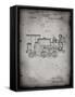 PP122- Faded Grey Steam Locomotive 1886 Patent Poster-Cole Borders-Framed Stretched Canvas