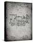 PP122- Faded Grey Steam Locomotive 1886 Patent Poster-Cole Borders-Stretched Canvas
