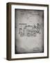 PP122- Faded Grey Steam Locomotive 1886 Patent Poster-Cole Borders-Framed Giclee Print