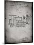 PP122- Faded Grey Steam Locomotive 1886 Patent Poster-Cole Borders-Mounted Giclee Print