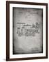 PP122- Faded Grey Steam Locomotive 1886 Patent Poster-Cole Borders-Framed Giclee Print
