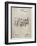 PP122- Sandstone Steam Locomotive 1886 Patent Poster-Cole Borders-Framed Giclee Print