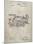 PP122- Sandstone Steam Locomotive 1886 Patent Poster-Cole Borders-Mounted Giclee Print