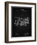 PP122- Vintage Black Steam Locomotive 1886 Patent Poster-Cole Borders-Framed Premium Giclee Print