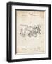 PP122- Vintage Parchment Steam Locomotive 1886 Patent Poster-Cole Borders-Framed Premium Giclee Print