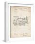 PP122- Vintage Parchment Steam Locomotive 1886 Patent Poster-Cole Borders-Framed Giclee Print