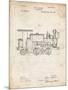 PP122- Vintage Parchment Steam Locomotive 1886 Patent Poster-Cole Borders-Mounted Giclee Print