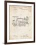 PP122- Vintage Parchment Steam Locomotive 1886 Patent Poster-Cole Borders-Framed Giclee Print