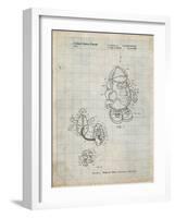 PP123- Antique Grid Parchment Mr. Potato Head Patent Poster-Cole Borders-Framed Giclee Print