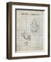 PP123- Antique Grid Parchment Mr. Potato Head Patent Poster-Cole Borders-Framed Giclee Print