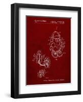 PP123- Burgundy Mr. Potato Head Patent Poster-Cole Borders-Framed Giclee Print