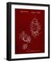 PP123- Burgundy Mr. Potato Head Patent Poster-Cole Borders-Framed Giclee Print